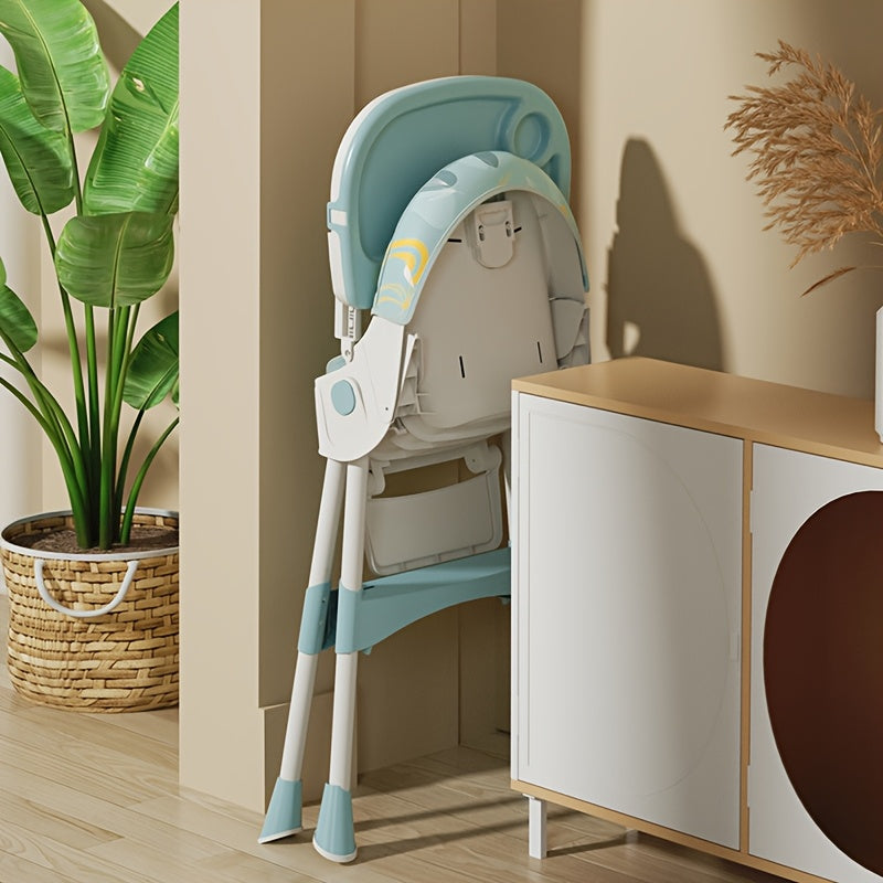Adjustable Portable Dining Chair for Toddlers – PU Leather with Tray