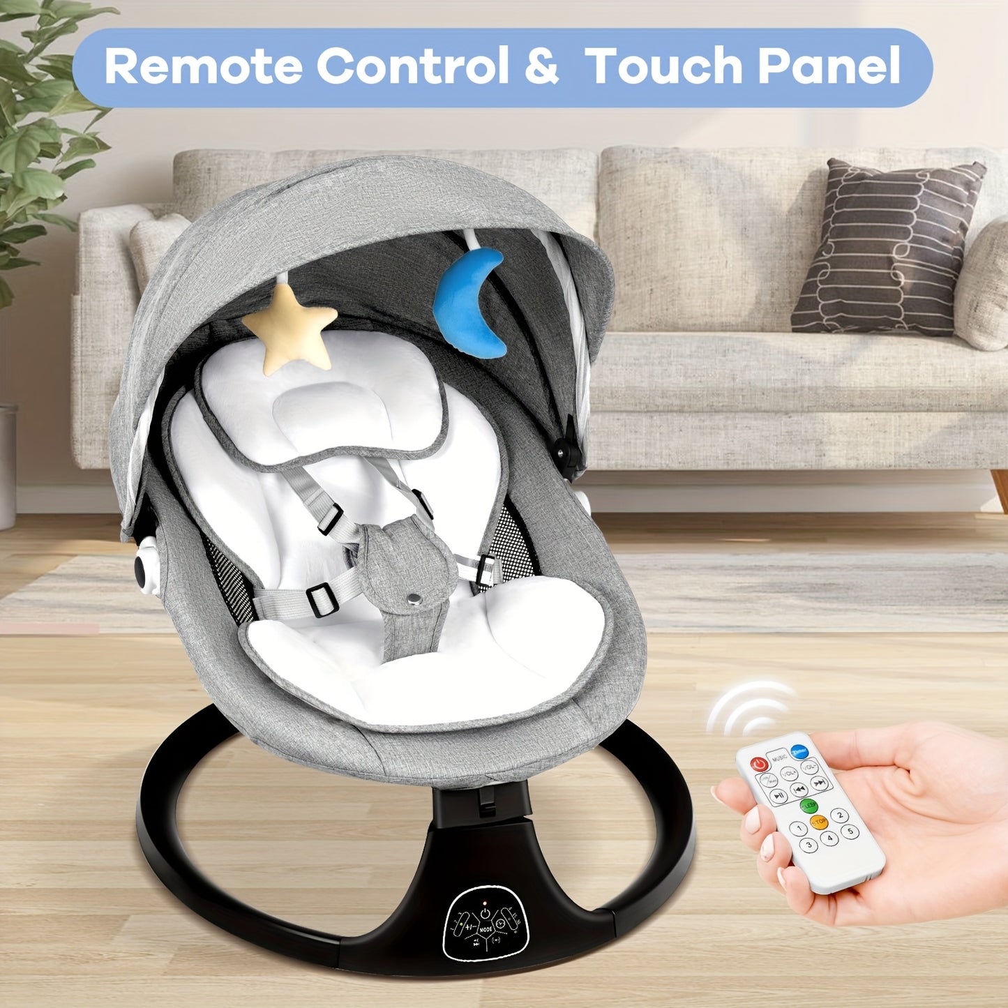 5-Speed Baby Rocking Chair with Music – Indoor & Outdoor Use