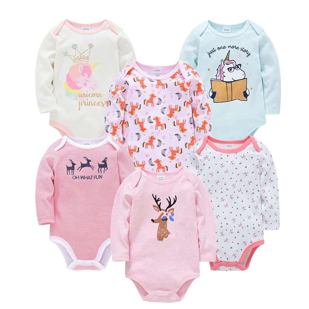 6 PCS 3 PCS Kavkas Baby Boys Girls Bodysuit