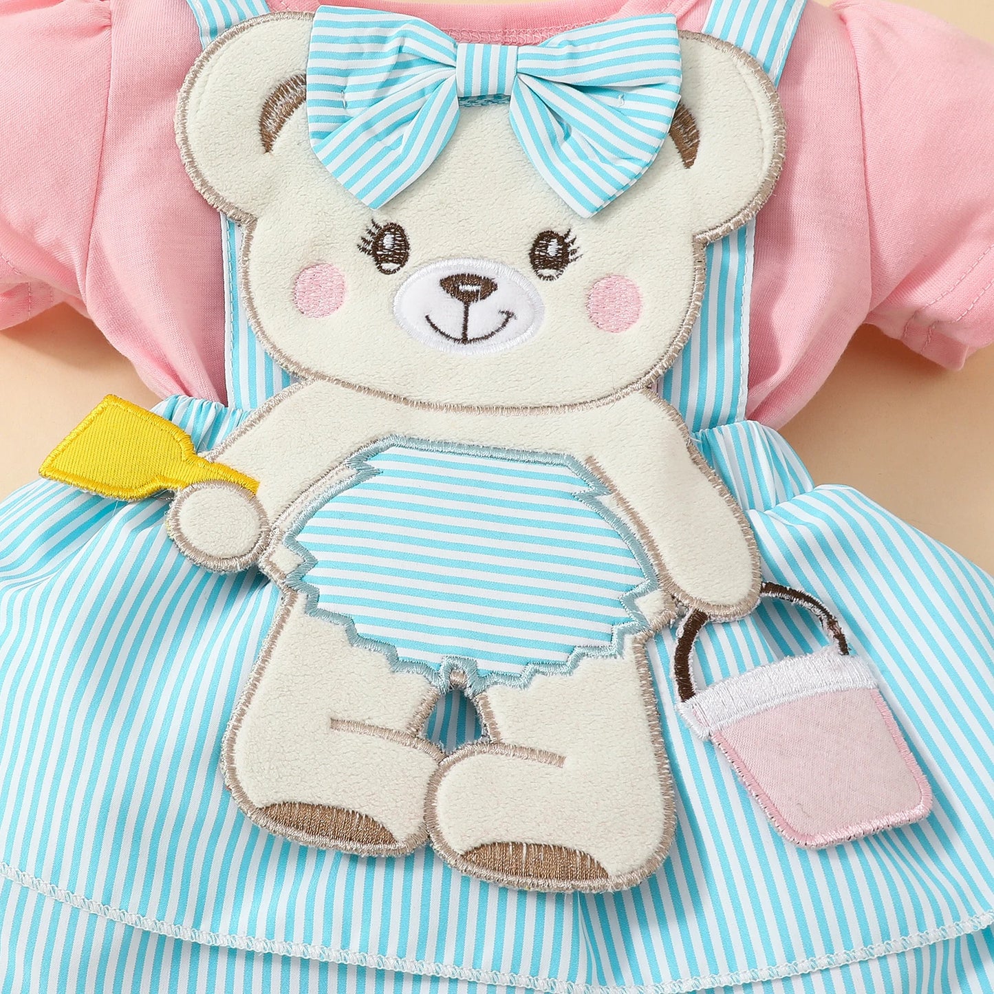 2 Pcs Baby Sweet Cute Cartoon Bear Short
