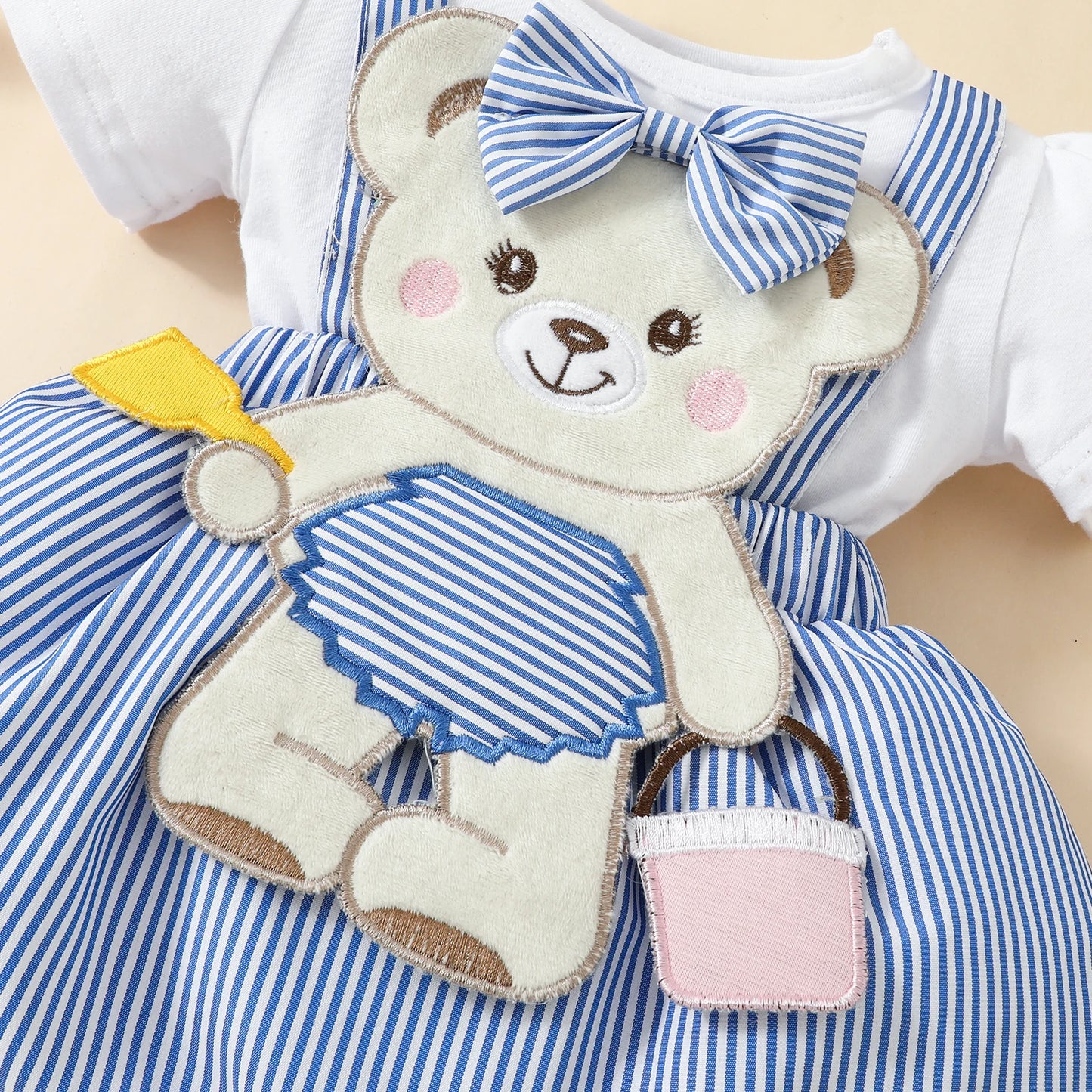 2 Pcs Baby Sweet Cute Cartoon Bear Short