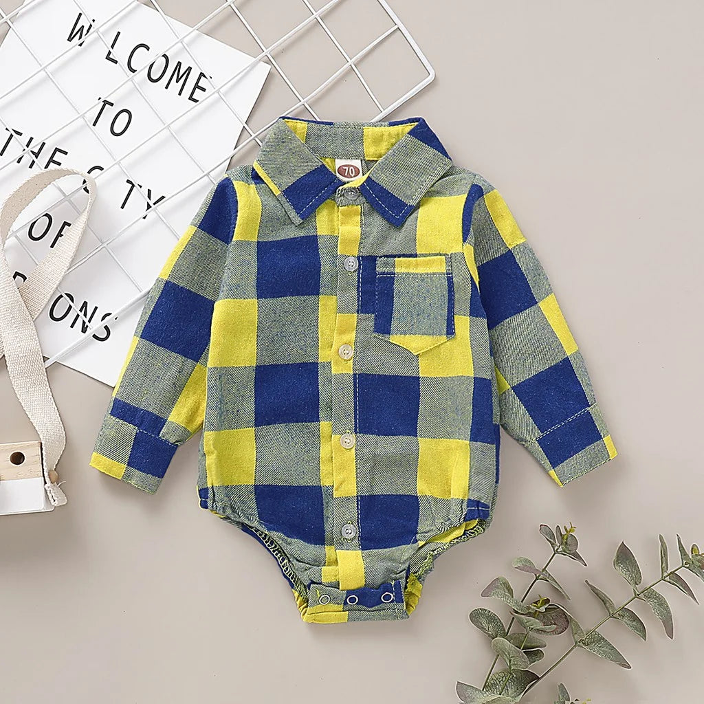 0-18 Months Newborn Baby Boy Bodysuit