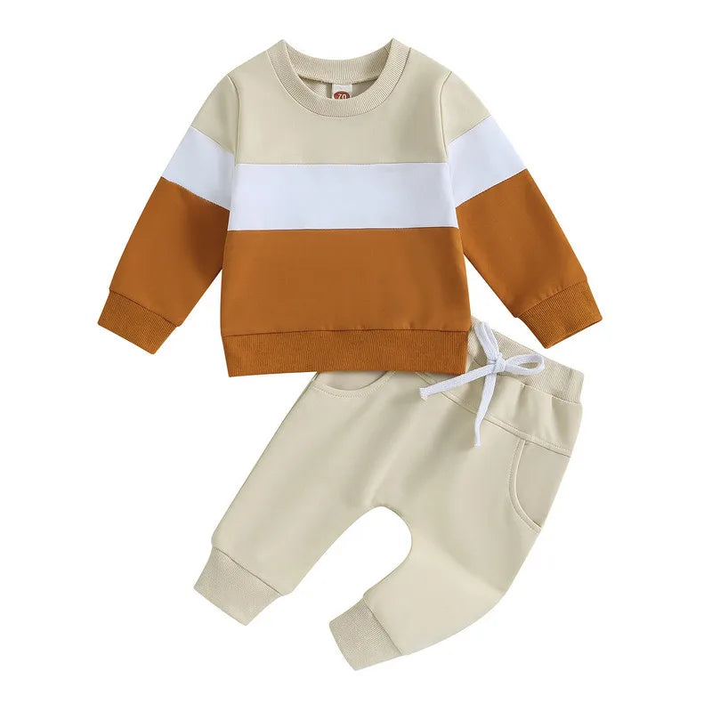 Newborn Baby Boy Pant Sets Autumn Clothes 2 Pieace