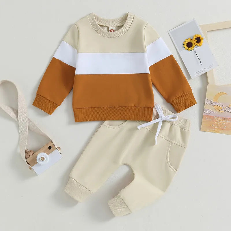 Newborn Baby Boy Pant Sets Autumn Clothes 2 Pieace