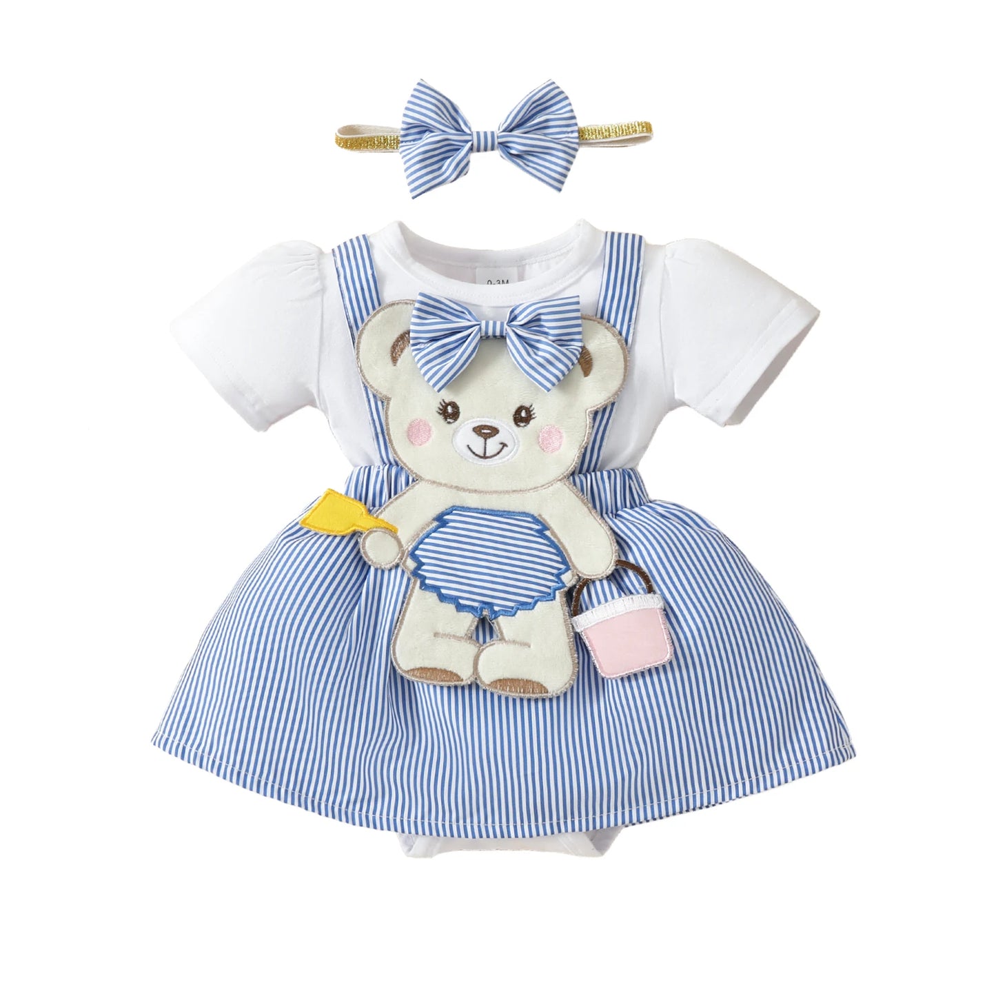 2 Pcs Baby Sweet Cute Cartoon Bear Short