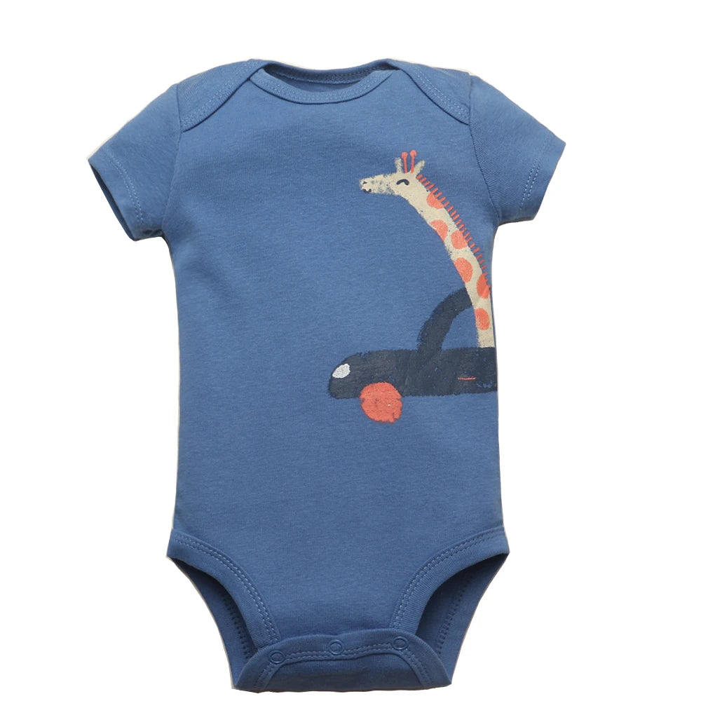 5PCS/Lot Baby Boys Girls Bodysuits 100% Cotton