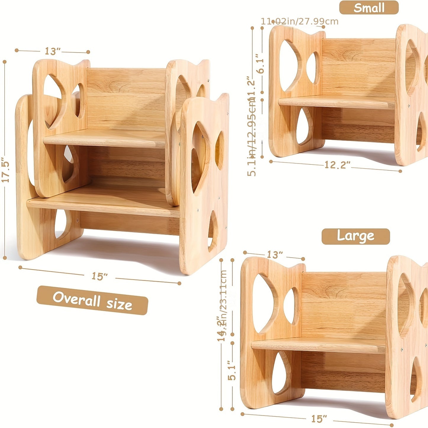 Rubberwood Toddler Table and Chair Set – Folding Kids Furniture