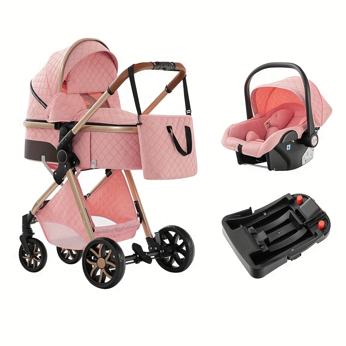 N&T™ FlexiRide 3-in-1 Travel System | Adjustable Stroller & Accessories Set
