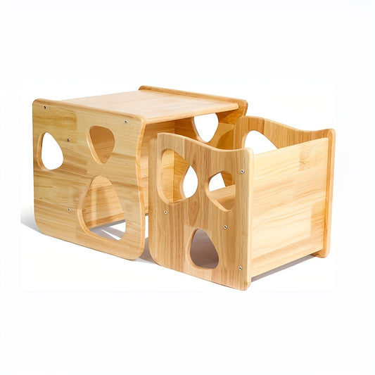 Rubberwood Toddler Table and Chair Set – Folding Kids Furniture