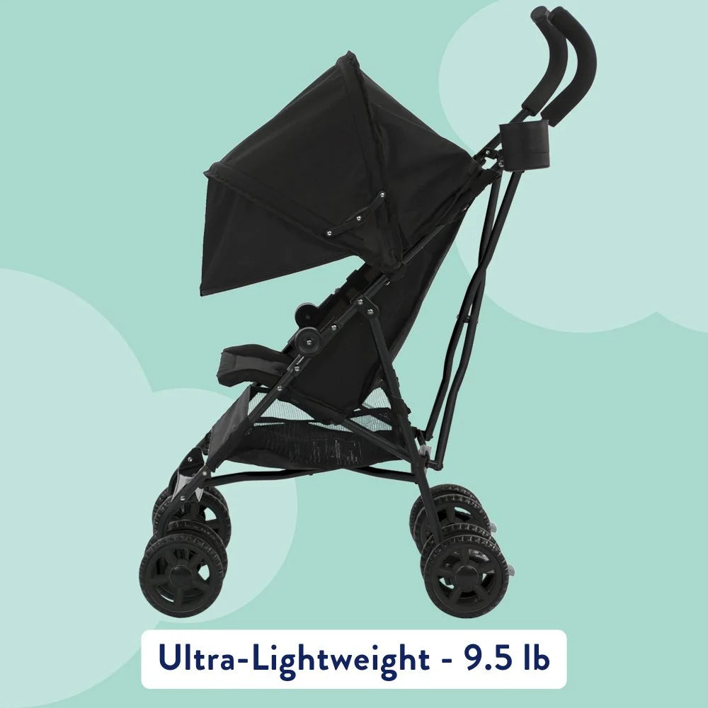 Cloud Umbrella Unisex 9.5 Lb. Stroller, Black for Child/Toddler