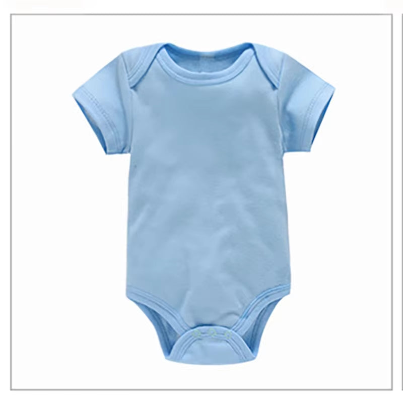 3Pcs/Lot Baby Clothes Boy/Girl Baby Bodysuit Summer Clothes Solid Color Romper Soft Cotton Jumpsuit for Newborns Clothing 2021