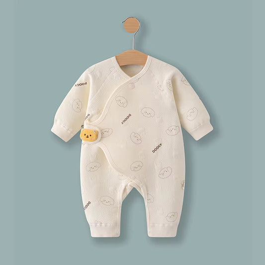 Spring and Autumn 0-6Months Baby Rompers Winter Newborn Girls Boys 100%Cotton Clothes of Long Seeve Infant Clothing Pajamas
