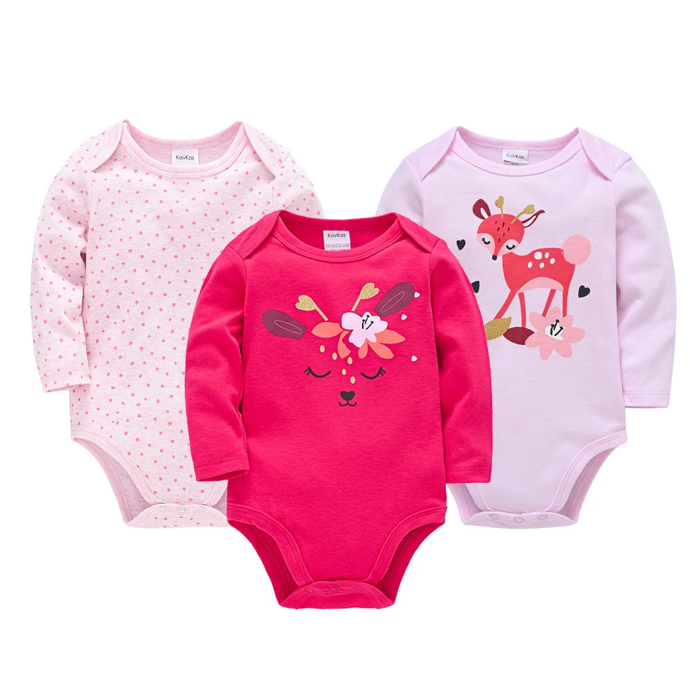 6 PCS 3 PCS Kavkas Baby Boys Girls Bodysuit