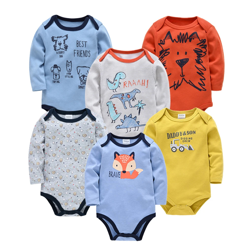 6 PCS 3 PCS Kavkas Baby Boys Girls Bodysuit