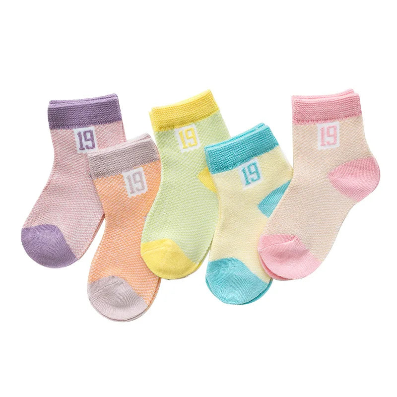 5Pairs/lot 0-2Y Infant Baby Socks