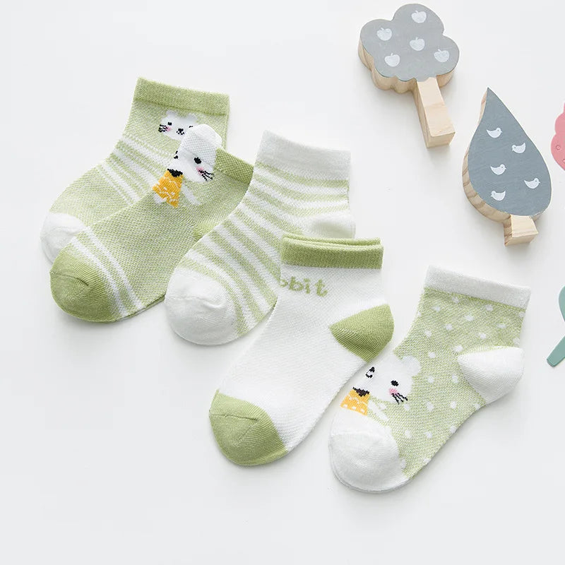 5Pairs/lot 0-2Y Infant Baby Socks