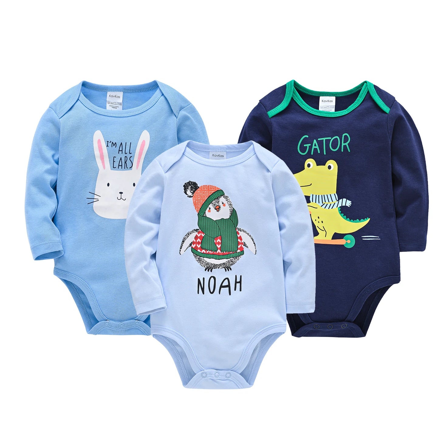 6 PCS 3 PCS Kavkas Baby Boys Girls Bodysuit