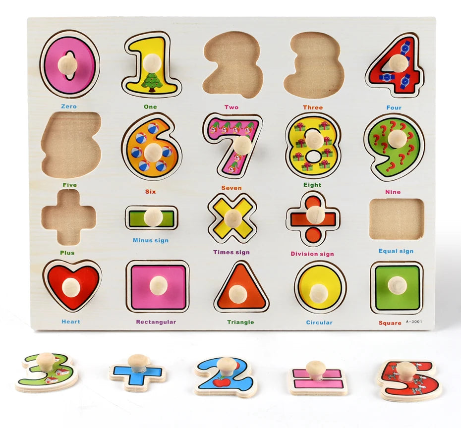 Montessori Wooden Puzzles Toys