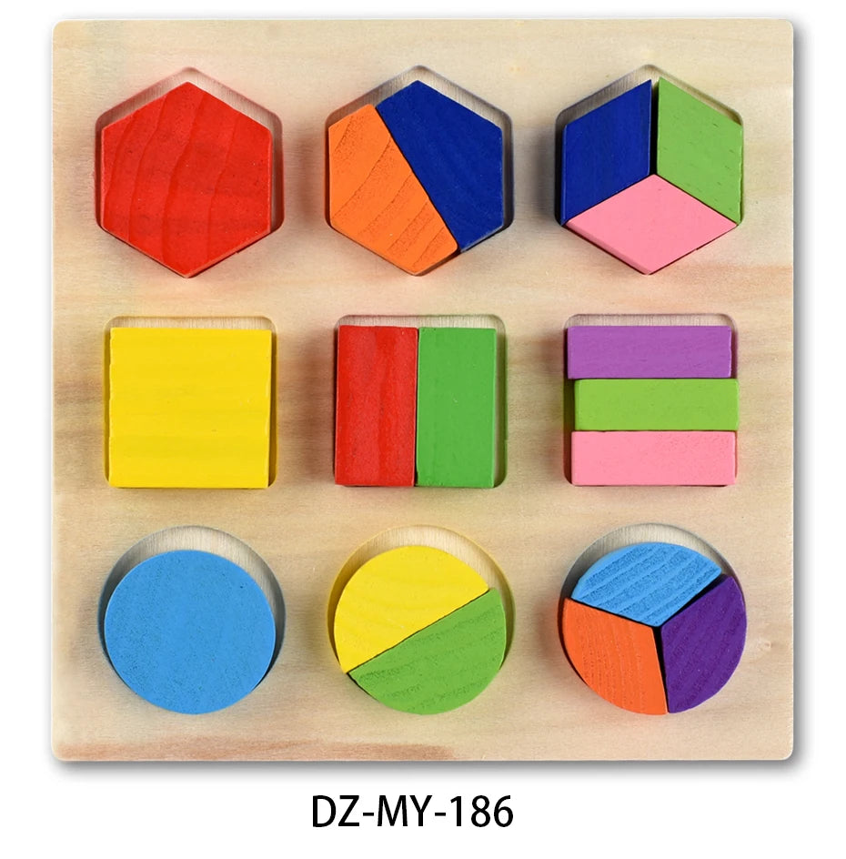 Montessori Wooden Puzzles Toys