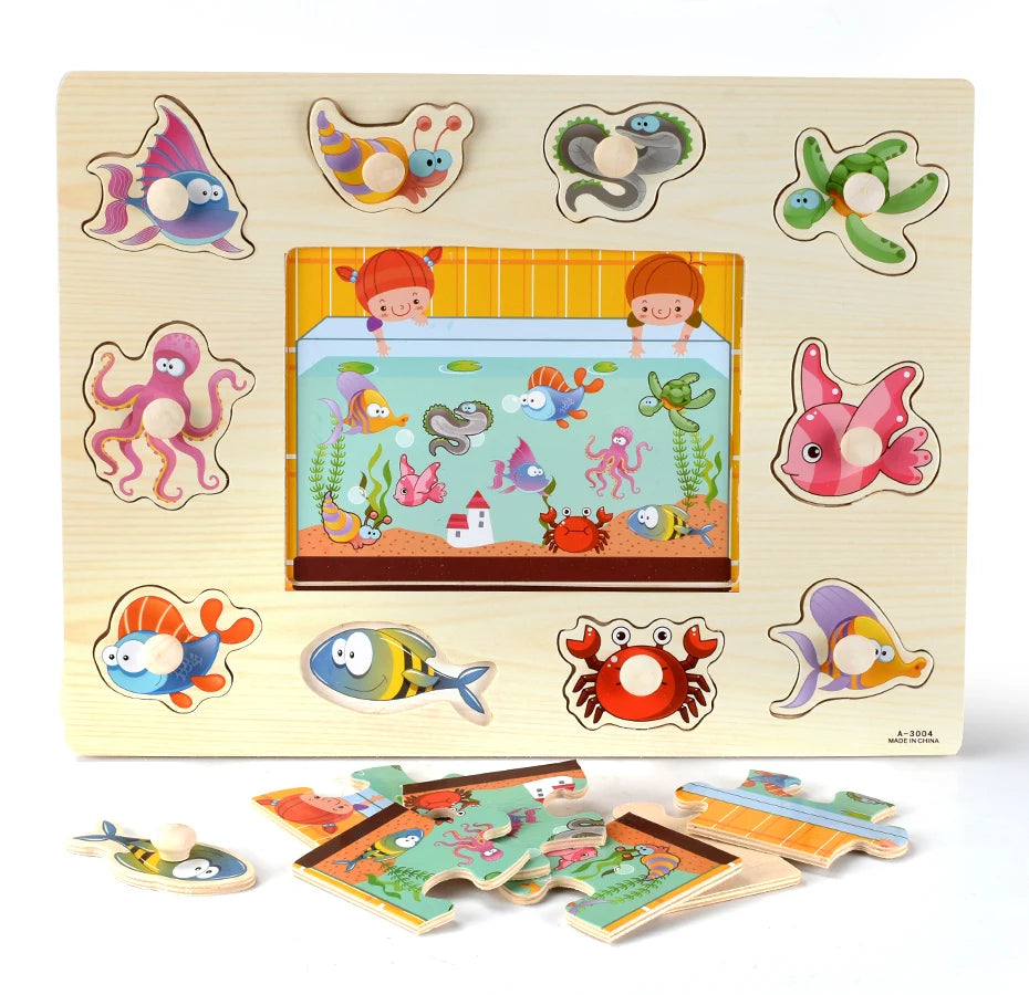 Montessori Wooden Puzzles Toys