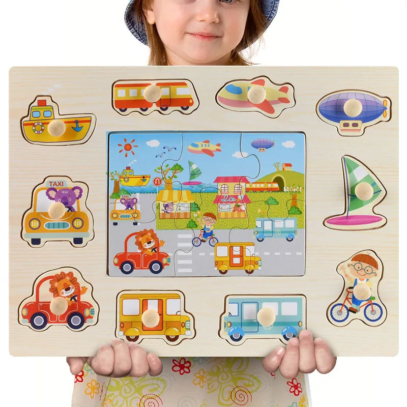 Montessori Wooden Puzzles Toys