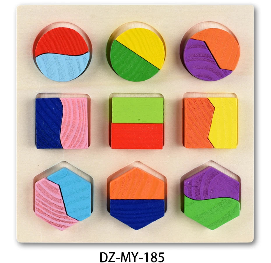 Montessori Wooden Puzzles Toys