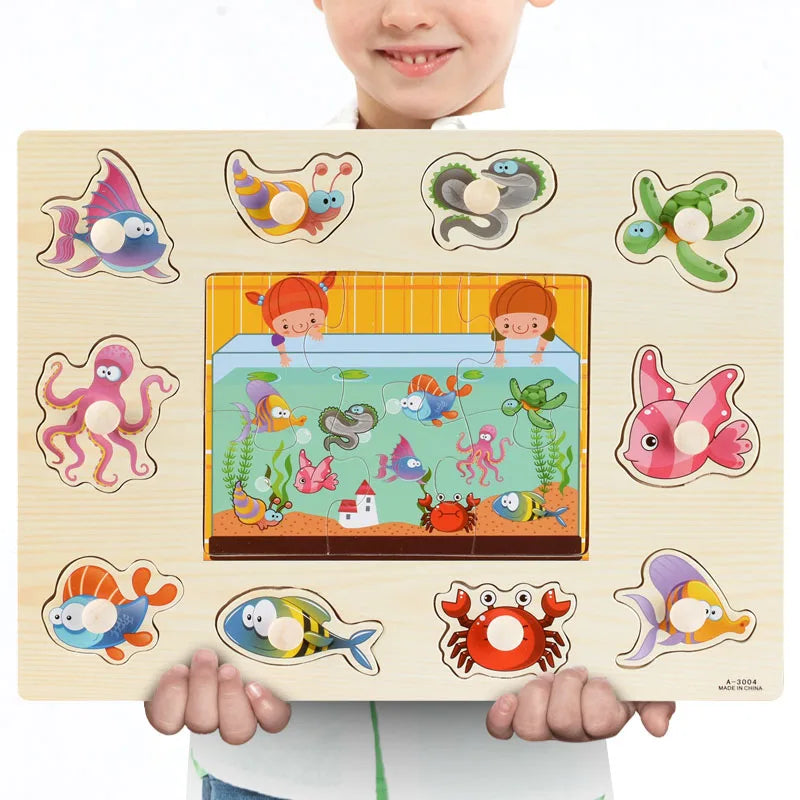 Montessori Wooden Puzzles Toys