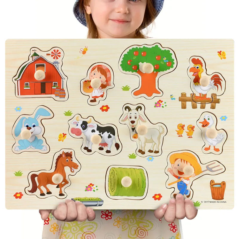 Montessori Wooden Puzzles Toys