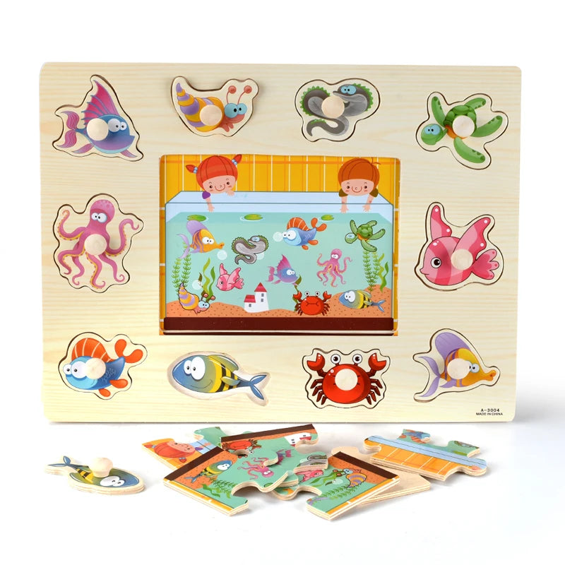 Montessori Wooden Puzzles Toys