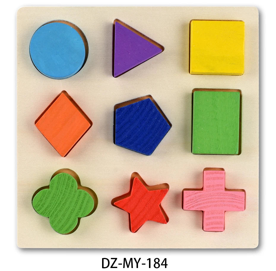 Montessori Wooden Puzzles Toys