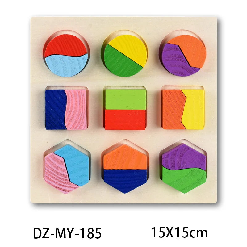 Montessori Wooden Puzzles Toys