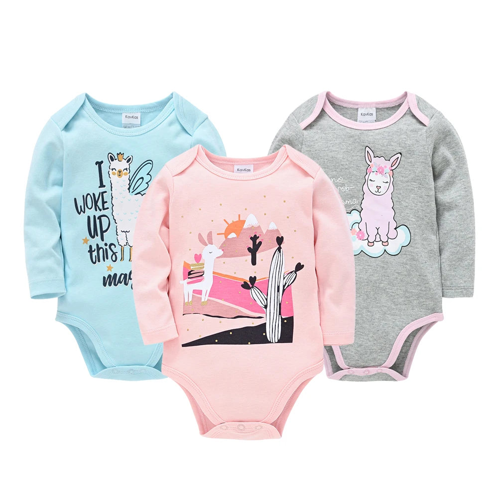 6 PCS 3 PCS Kavkas Baby Boys Girls Bodysuit