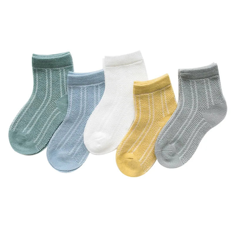 5Pairs/lot 0-2Y Infant Baby Socks