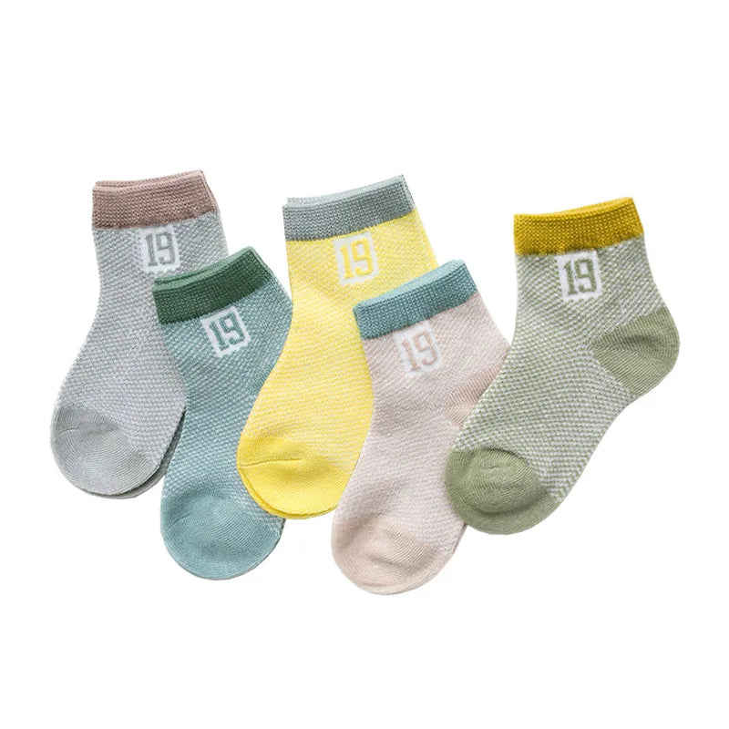 5Pairs/lot 0-2Y Infant Baby Socks