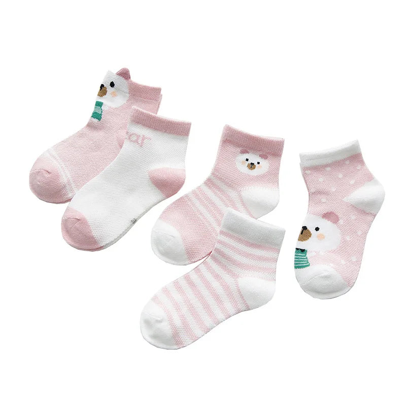 5Pairs/lot 0-2Y Infant Baby Socks
