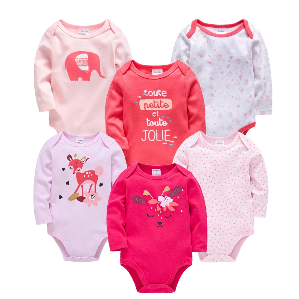 6 PCS 3 PCS Kavkas Baby Boys Girls Bodysuit