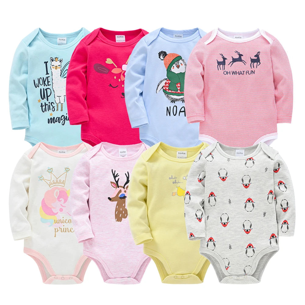 6 PCS 3 PCS Kavkas Baby Boys Girls Bodysuit