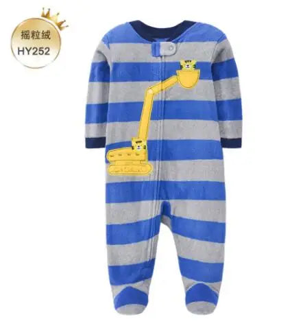 Baby Pajamas Zipper Fleece Newborn Romper Warm