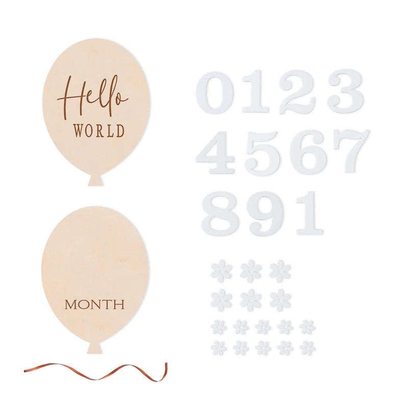 Baby Milestone Number Monthly Memorial Cards For Newborn