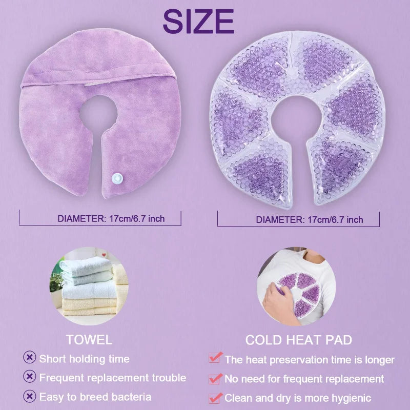 Breast Therapy Pads, Hot Cold Breastfeeding Gel Pads, Breastfeeding Recovery