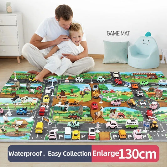 Children Playmat Activity Surface Waterproof Map