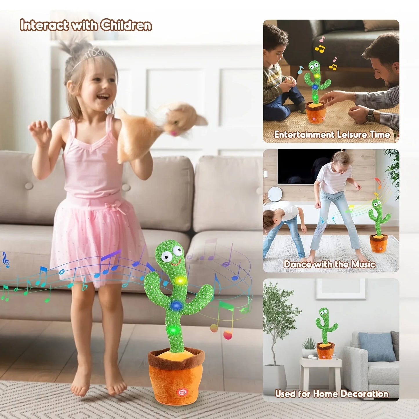 Rechargeable Dancer Cactus