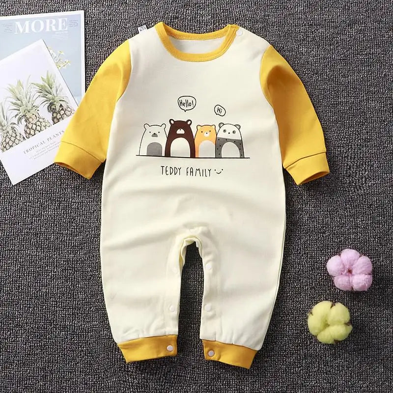 0-2 Age Baby Clothes Cartoon Pajamas
