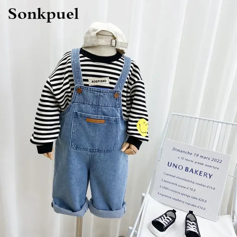 Children'S Overalls Pants Boys Fall Pants 2025