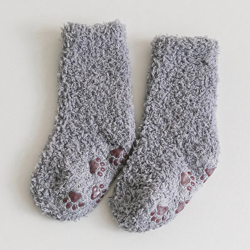 Winter Thick Newborn Socks Coral Fleece Warm