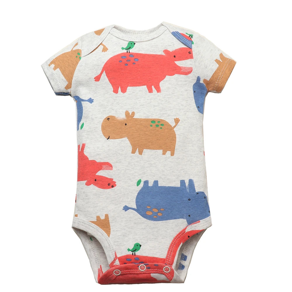 5PCS/Lot Baby Boys Girls Bodysuits 100% Cotton