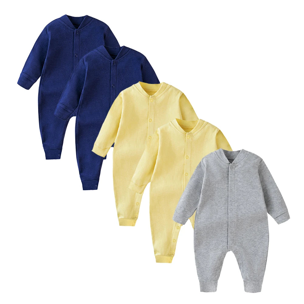 1-5 Pcs Promotion Limited Offer Cotton Newborn Baby Jumpsuits