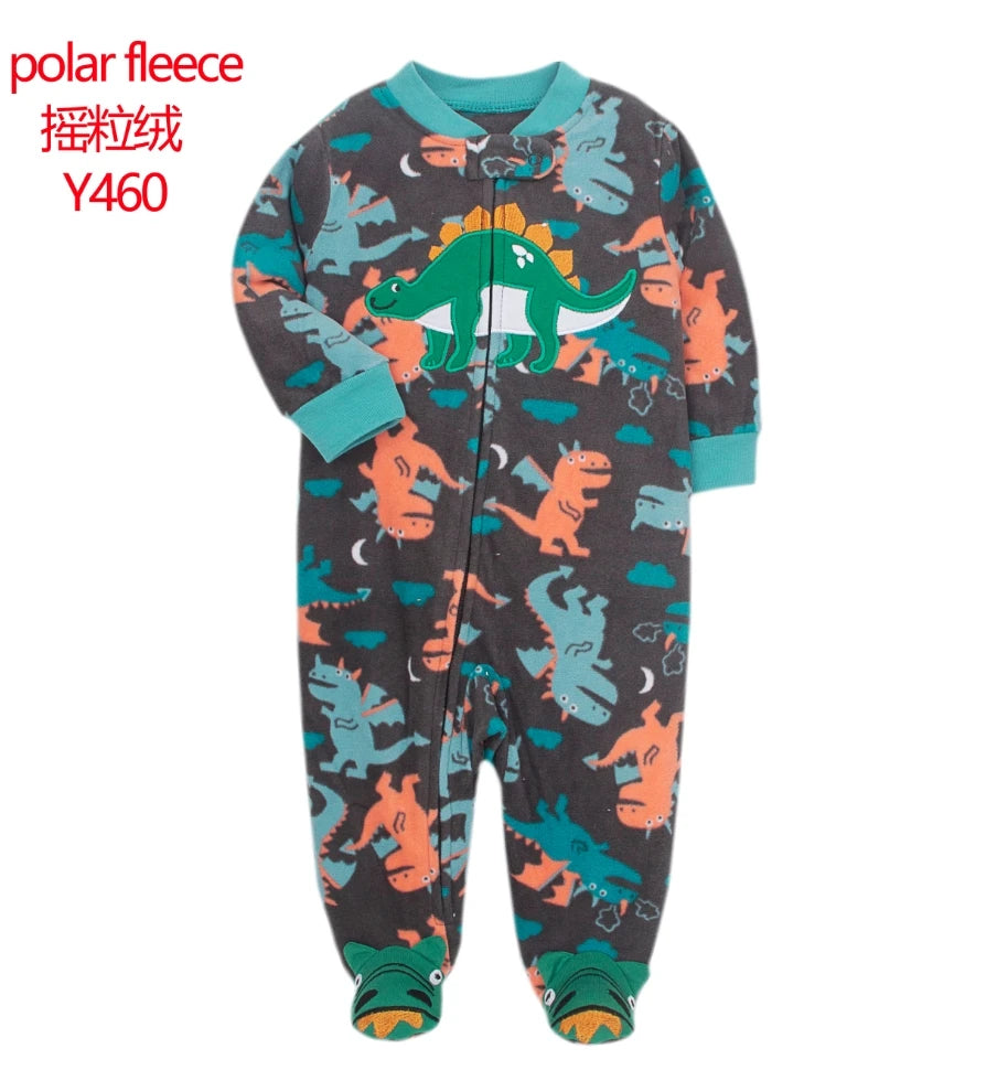 Baby Pajamas Zipper Fleece Newborn Romper Warm