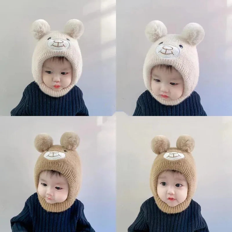 Cute Bear Beanie Cap for Baby