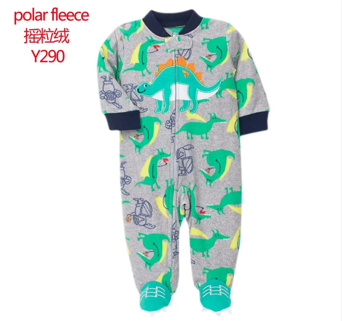 Baby Pajamas Zipper Fleece Newborn Romper Warm